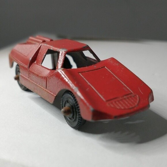 Vintage Tootsie Toy Fiat Abarth Red Made in U.S.A. Die Cast Collectible Car - Picture 2 of 13